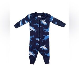 Hanna Andersson Size 60, 3-6 Months Shark Print Sleeper